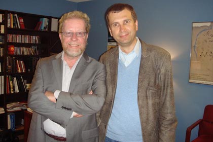 Дмитрий Самитов и Гари Мерфи, директор по связям с общественостью (Опера Лос-Анджелеса, 2008)