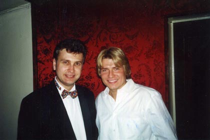 Дмитрий Самитов и Николай Басков на 225-летии Большого театра (28 марта 2001г.)