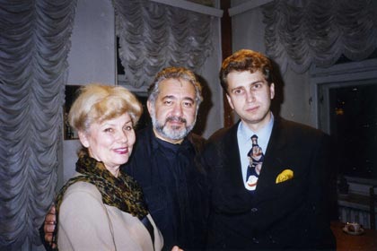 Татьяна Гребенщикова, Лев Додин и Дмитрий Самитов (Москва, 28 октября 1995)