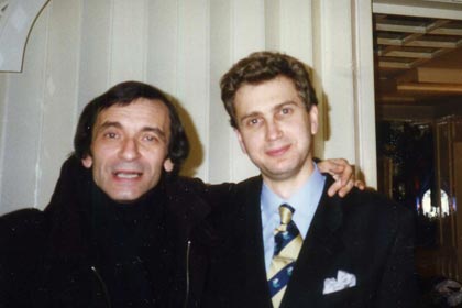 Дмитрий Самитов и Евгений Колобов - дирижер и основатель театра "Новая Опера" (Дом Журналистов, Москва, 1995)
